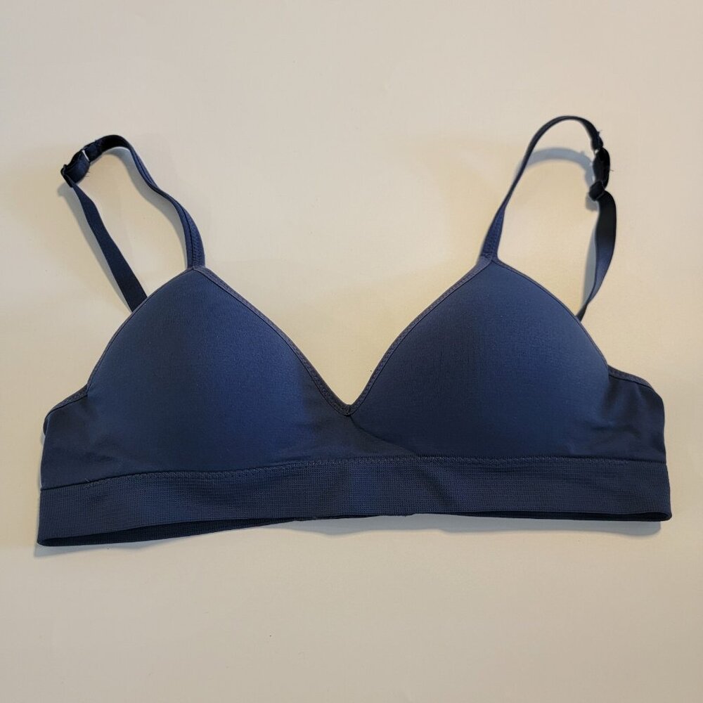 Sorella Bra‎ Women Blue Bra Padded Sz M B75 Excellent Condition